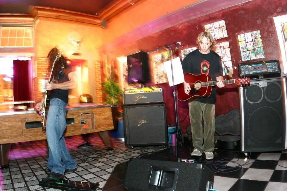 Acoustic and electric guitars