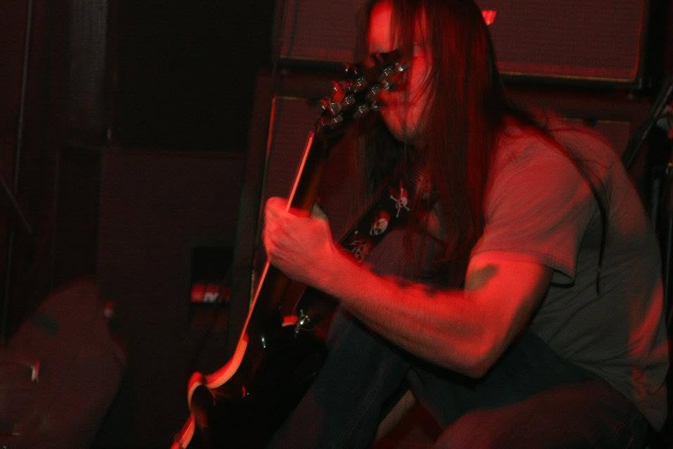 Lead guitar under the stage lights